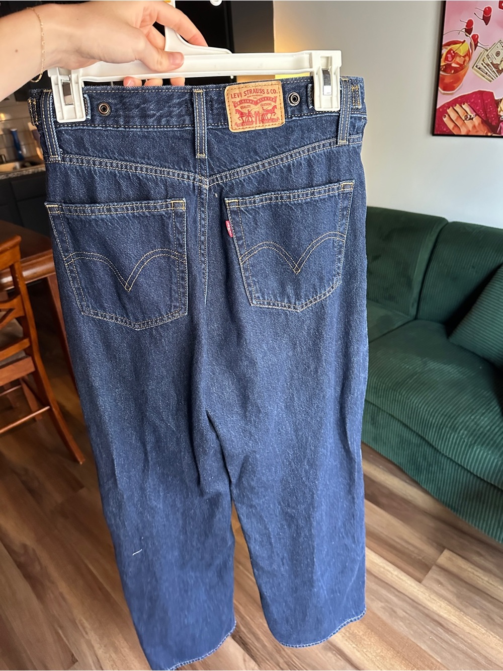 Levi's High Wasted Cinch Baggy Jeans 27